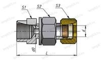 Соединение переборочное ввертное СПВ 14хR1/2 У3 ст.20