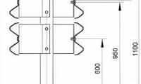 Энергопоглощающая вставка ЭВт140; S=5; L=400; оцинк. Энергопоглощающая вставка ЭВт140; S=5; L=400; оцинк.